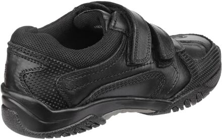 Hush Puppies Jezza Junior Leer Jongens Zwarte Loafers - EU 48.5 / UK 13