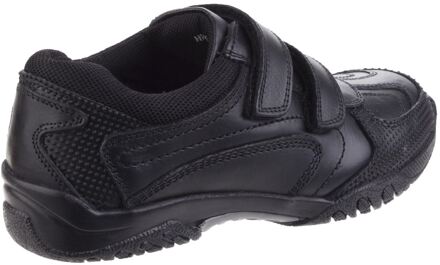 Hush Puppies Jezza Senior Leer Jongens Zwarte Loafers - EU 38 / UK 5