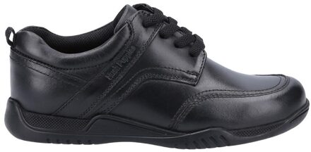 Hush Puppies Jongens Harvey Leren Schoolschoenen (Zwart)