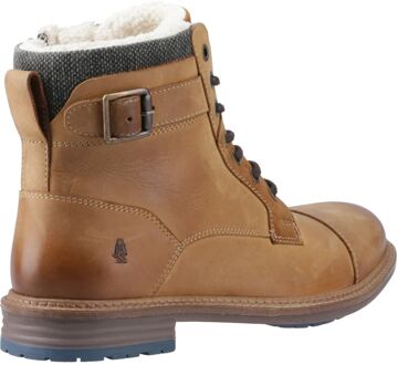 Hush Puppies Jordan Leder Heren Tan Enkellaarzen Bruin