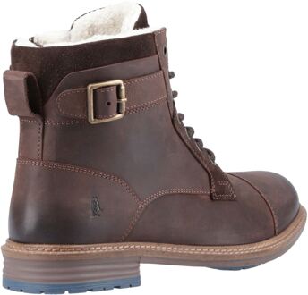 Hush Puppies Jordan Lederen Herenschoenen Bruine Enkellaarsjes
