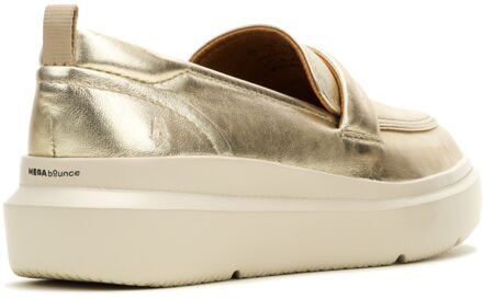 Hush Puppies Joy Penny Leder Dames Champagne Loafers Beige - EU 37 / UK 4