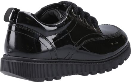 Hush Puppies Keeley Meisjes Zwarte Veterschoenen Van Leer - EU 47.5 / UK 12