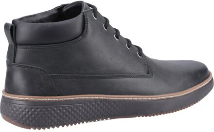 Hush Puppies Kian Leren Heren Enkelboots Zwart