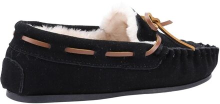 Hush Puppies Kinderen/Kinderen Addison Suède Slippers (Zwart)