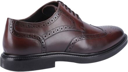 Hush Puppies Kingston Leren Chocolade Brogue Schoenen voor Mannen Chocoladebruin - EU 47.5 / UK 12