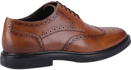 Hush Puppies Kingston Leren Heren Tan Brogues Schoenen Bruin - EU 46 / UK 11