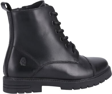 Hush Puppies Lauren Junior Leren Zwarte Meisjeslaarzen