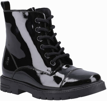 Hush Puppies Lauren Patenterende Kinderen Meisjeslaarzen Zwart - EU 28 / UK 10