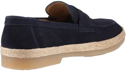 Hush Puppies Laurence Suède Heren Navy Instappers - EU 43 / UK 9