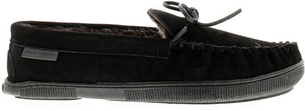 Hush Puppies leren heren pantoffels zwart - EU 40.5 / UK 7