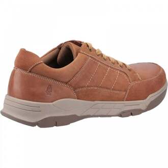 Hush Puppies Leren herenschoenen Finley (Tan) - maat EU 47.5 / UK 12 Bruin