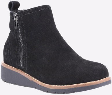 Hush Puppies Libby Suède Dames Zwarte Laarzen - EU 39/ UK 6