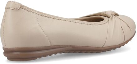 Hush Puppies Lilith Lederen Dames Crème Standaard Ballerina's - EU 37 / UK 4
