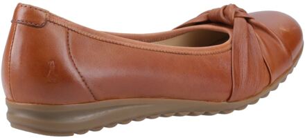 Hush Puppies Lilith Leren Dames Tan Standaard Ballerina's Bruin - EU 38 / UK 5