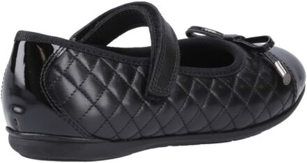 Hush Puppies Lottie Leren Zwarte Ballerina's Voor Meisjes