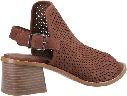 Hush Puppies Louise Hakken Leren Dames Bruine Sandalen - EU 40.5 / UK 7