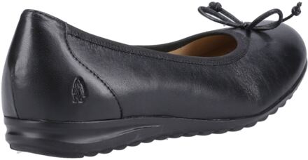 Hush Puppies Lucille Leren Zwarte Damesschoenen