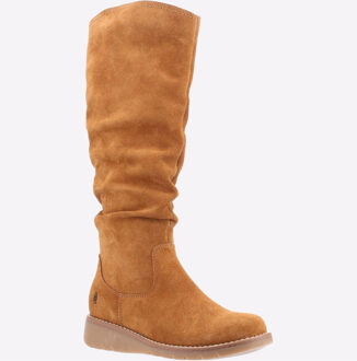 Hush Puppies Lucinda Suède Dames Laarzen In Het Tan Bruin - EU 40.5 / UK 7