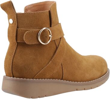 Hush Puppies Lyra Dames Suède Tan Winter Enkellaarzen Bruin - EU 36 / UK 3