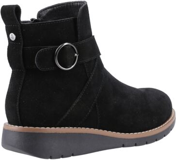Hush Puppies Lyra Dames Zwarte Suède Winter Enkellaarzen - EU 39/ UK 6