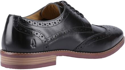 Hush Puppies Mack Leren Heren Zwarte Brogues Schoenen - EU 43 / UK 9
