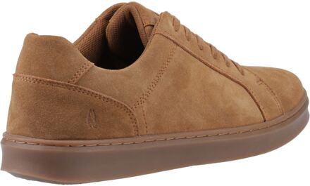 Hush Puppies Madden Heren Suède Tan Sneakers - maat EU 44.5 / UK 10 Bruin