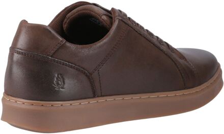 Hush Puppies Madden Leren Heren Sneakers In Koffiebruin - EU 39/ UK 6