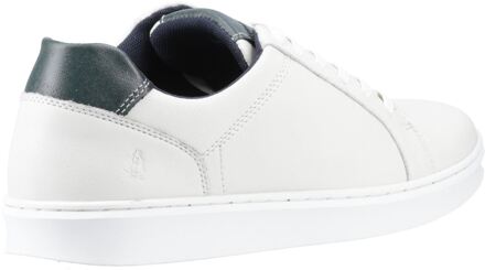 Hush Puppies Madden Leren Witte Sneakers Voor Heren - maat EU 39/ UK 6