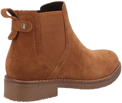 Hush Puppies Maddy Breed Suède Dameslaarzen Tan Bruin
