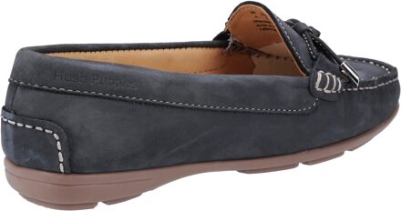 Hush Puppies Maggie Slip On MEMORY FOAM Leer Dames Navy