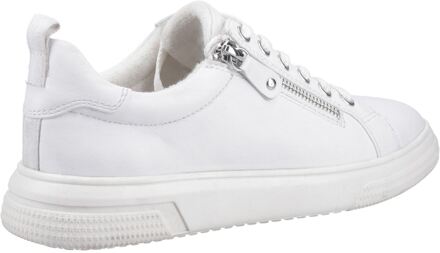 Hush Puppies Martha Leren Dames Witte Sneakers - EU 36 / UK 3