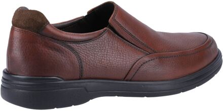 Hush Puppies Matthew Leer Heren Bruin Loafers