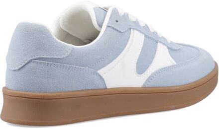 Hush Puppies Maura Suède Dames Blauwe Sneakers - maat EU 42 / UK 8