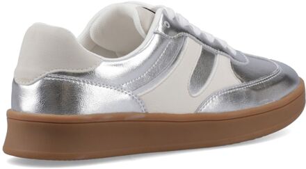 Hush Puppies Maura Suède Dames Silver Trainers - maat EU 38 / UK 5 Zilver