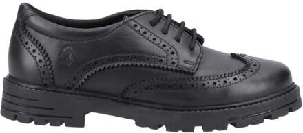 Hush Puppies MAXINE Meisjes Leren School schoenen Zwart - EU 39/ UK 6