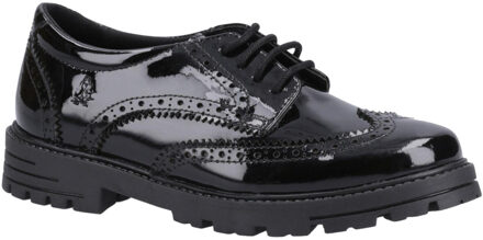 Hush Puppies Maxine Patenten School Schoenen Junior Meisjes Zwart - EU 29 / UK 11