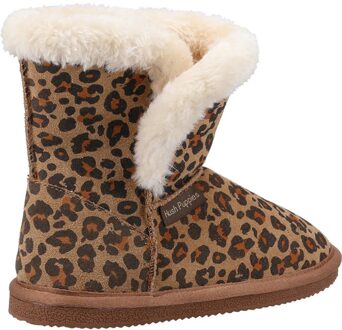 Hush Puppies Meisjes Ashlynn pantoffels met luipaardprint in suède (Luipaard) - EU 30 / UK 12