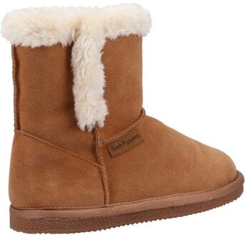 Hush Puppies Meisjes Ashlynn Suede Slippers (Tan) - maat Bruin