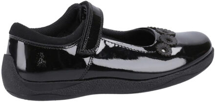 Hush Puppies Meisjes Christina Leren Schoolschoenen (Zwart octrooi)