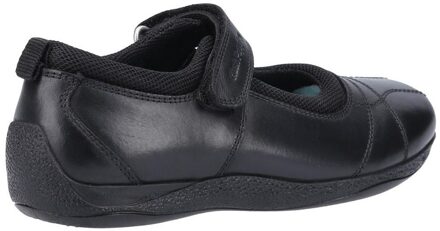 Hush Puppies Meisjes Clara Leren Schoolschoenen (Zwart)