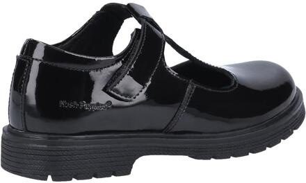 Hush Puppies Meisjes Gracie Leren Schoolschoenen (Zwart)