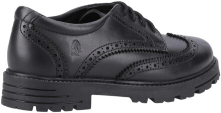 Hush Puppies Meisjes Maxine Leren Schoolschoenen (Zwart) - maat