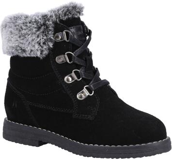 Hush Puppies Meisjes Mini Florence Suede Enkellaarsjes (Zwart) - maat