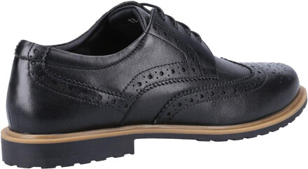 Hush Puppies Meisjes Verity Leren Brogues (Zwart/Tan) Zwart/bruin