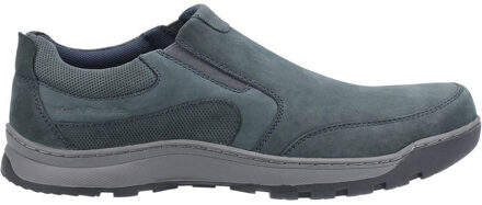 Hush Puppies Mens Jasper Slip On Gewatteerde Memory Foam Trainers Navy - EU 46 / UK 11