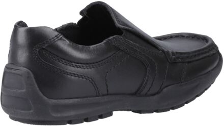 Hush Puppies Morgan Leer Jongens Zwarte Loafers - EU 40.5 / UK 7