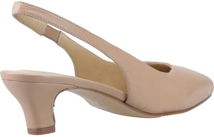 Hush Puppies Nahla Leren Dames Huidkleurige Puntige Slingback Schoenen Naturel - EU 37 / UK 4