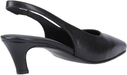 Hush Puppies Nahla Leren Zwarte Puntige Slingback Schoenen Voor Dames - EU 39/ UK 6