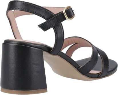 Hush Puppies Nalani Dames Zwart Leren Sandalen - maat